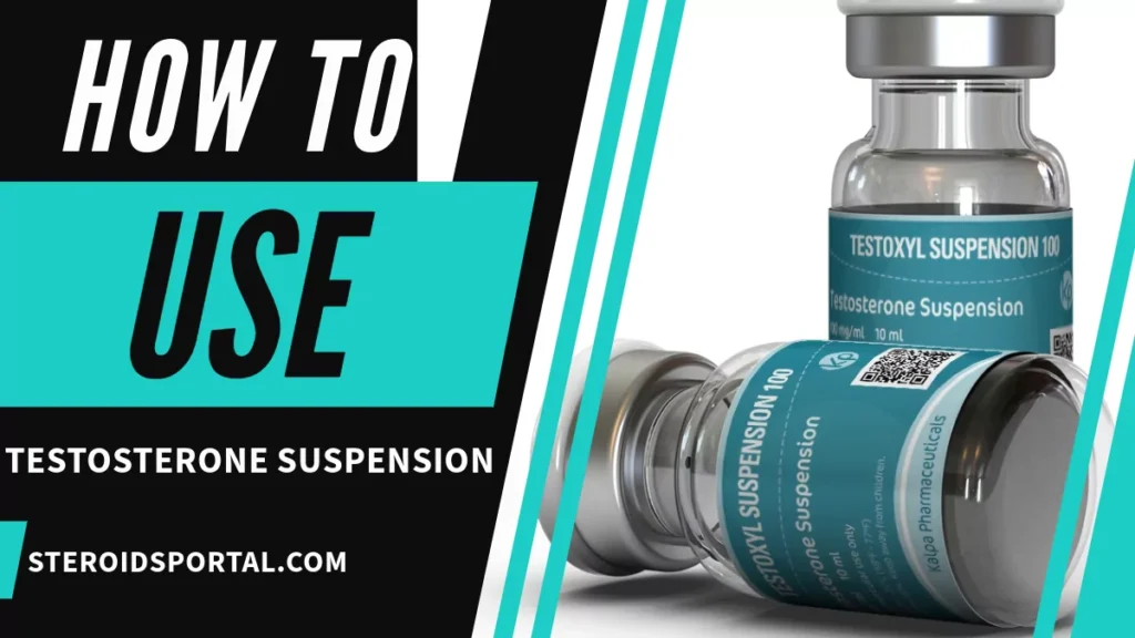 how to use testosterone suspension